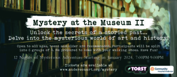 Unlock the Mystery: AMOA Invites Teams to Uncover Strange Happenings at the Anderson Museum of Art